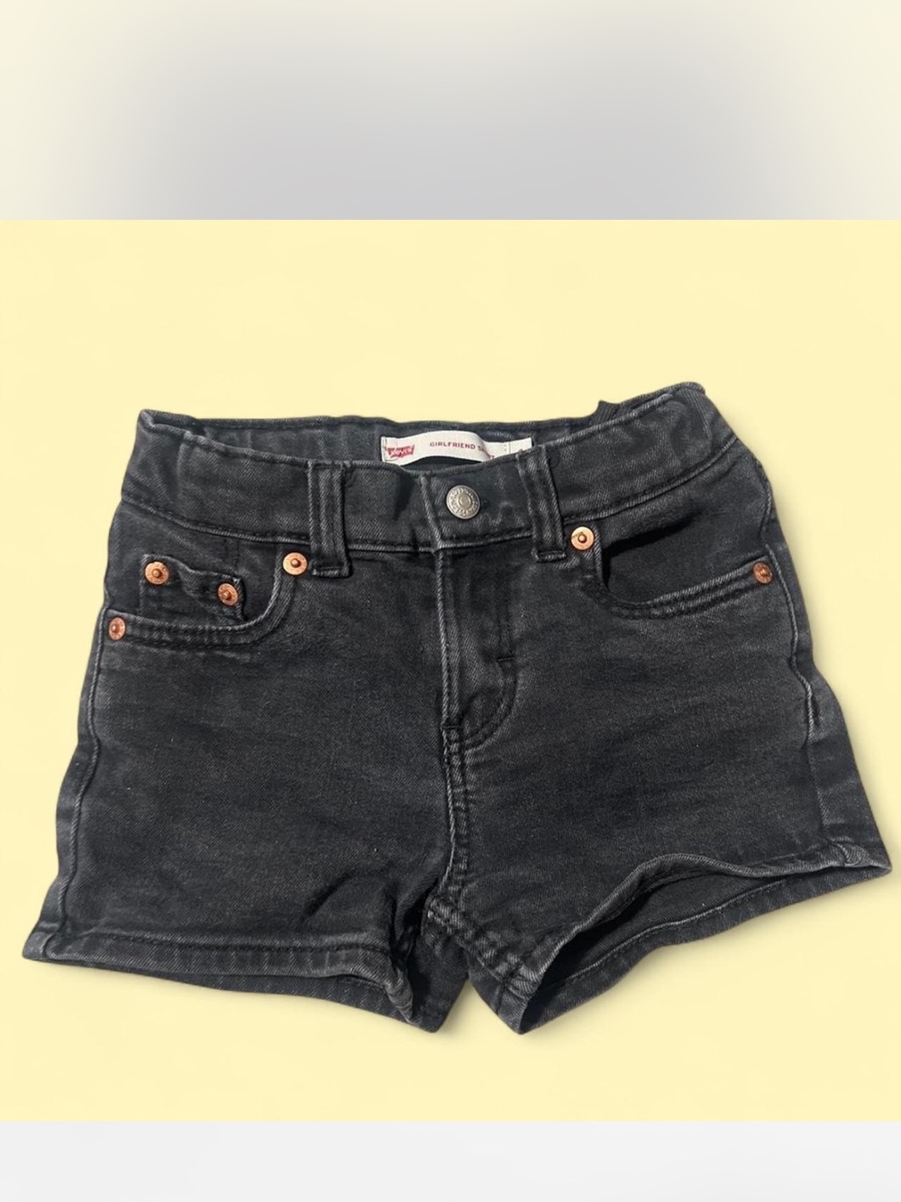 Levi's Black Washed Denim Girls' Shorts